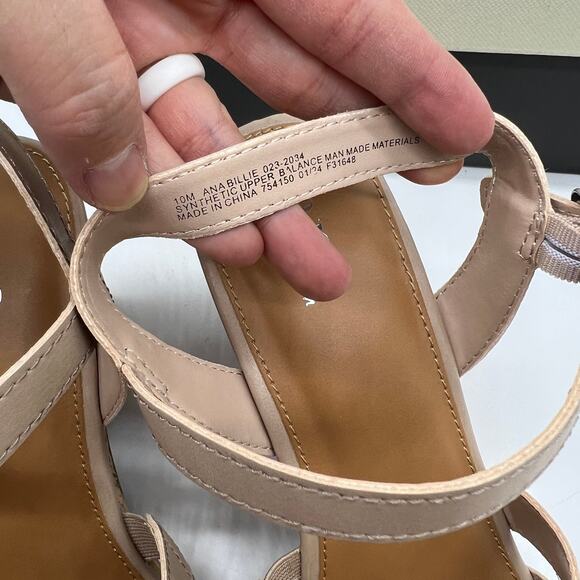 a.n.a Womens Billie Heeled Sandals Nude Color Size 10M - Picture 9 of 11